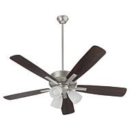 Ovation 3-Light 52" Ceiling Fan in Satin Nickel