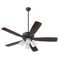 Ovation 4-Light 52" Ceiling Fan in Matte Black