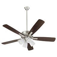 Ovation 52"Ceiling Fan in Satin Nickel by Quorum International