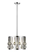 Z-Lite Oberon 3-Light Pendant Light In Chrome 