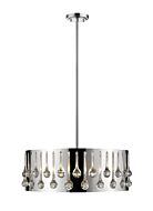 Z-Lite Oberon 6-Light Pendant Light In Chrome 