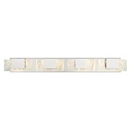 Kasha 4-Light LED Bathroom Vanity Light in Chrome And Nickel