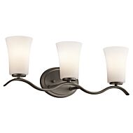 Kichler Armida 3 Light Bathroom Vanity Light in Olde Bronze