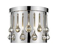 Z-Lite Oberon 3-Light Flush Mount Ceiling Light In Chrome 