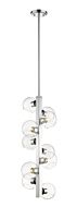 Z-Lite Marquee 10-Light Pendant Light In Chrome 