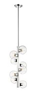 Z-Lite Marquee 8-Light Pendant Light In Chrome 