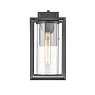 Wheatland One Light Outdoor Wall Sconce in Powder Coat Black by Millennium