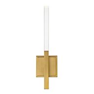 Benicio 2-Light LED Bathroom Vanity Light in Brushed Gold