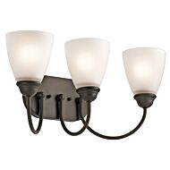 Kichler Jolie 3 Light 3 Arm Bathroom Vanity Light in Olde Bronze