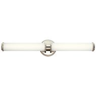 Kichler Indeco 27 Inch 2 Light LED  Bathroom Vanity Light in Polished Nickel