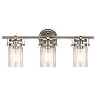 Kichler Brinley 3 Light Bathroom Vanity Light in Brushed Nickel