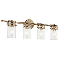 Brinley 4-Light Bathroom Vanity Light in Champagne Bronze