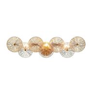 Sue-Anne 3-Light Bathroom Vanity Light in Brass