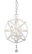 Z-Lite Tull 3-Light Chandelier In Matte White