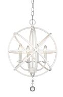 Z-Lite Tull 4-Light Chandelier In Matte White