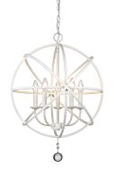 Z-Lite Tull 5-Light Chandelier In Matte White