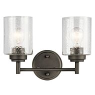 Kichler Winslow Bathroom Vanity Light 2 Light in Olde Bronze