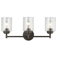 Kichler Winslow 3 Light Bathroom Vanity Light in Olde Bronze