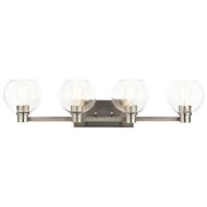 Kichler Harmony Bathroom Vanity Light 4 Light in Brushed Nickel