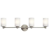 Kichler Joelson 4 Light Bathroom Vanity Light in Brushed Nickel