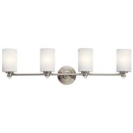 Joelson 4-Light LED Bathroom Vanity Light in Brushed Nickel