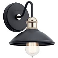 Clyde One Light Wall Sconce in Black by Kichler