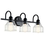 Avery Three Light Bath in Black by Kichler