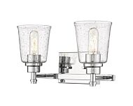 Z-Lite Bohin 2-Light Bathroom Vanity Light In Chrome