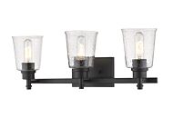 Z-Lite Bohin 3-Light Bathroom Vanity Light In Matte Black