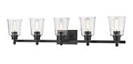 Z-Lite Bohin 5-Light Bathroom Vanity Light In Matte Black