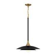 Welsh 1-Light LED Pendant in Black