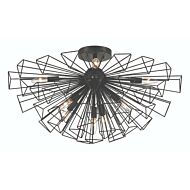 Dendelio 9-Light Chandelier in Black