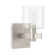 Decato 1-Light Wall Light in Nickel