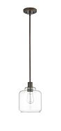 Asheville 1-Light Mini-Pendant in Rubbed Bronze