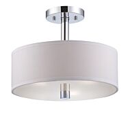 Cordova 3-Light Semi-Flush Mount in Chrome