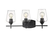 Z Lite Joliet 3 Light Bathroom Vanity Light In Matte Black