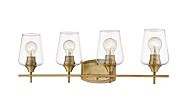 Z-Lite Joliet 4-Light Bathroom Vanity Light In Olde Brass