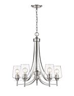 Z-Lite Joliet 5-Light Chandelier In Brushed Nickel