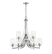 Z-Lite Joliet 9-Light Chandelier In Chrome