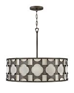 Hinkley Carter 6-Light Chandelier In Weathered Bronze