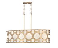 Hinkley Carter 6-Light Linear Chandelier In Burnished Gold