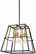 Minka Lavery Keeley Calle 4 Light Pendant Light in Painted Bronze