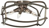 Minka Lavery Jupiter'S Canopy 4 Light 14 Inch Ceiling Light in Polished Nickel