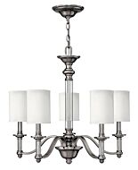 Hinkley Sussex 5-Light Pendant In Brushed Nickel