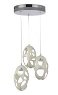 Craftmade Ovale 3 Light 14 Inch Pendant Light in White