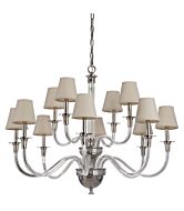 Craftmade Gallery Deran 12 Light Chandelier in Polished Nickel