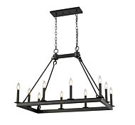 Z-Lite Barclay 10-Light Chandelier In Matte Black