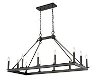 Z-Lite Barclay 12-Light Chandelier In Matte Black