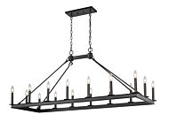 Z-Lite Barclay 16-Light Chandelier In Matte Black