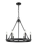 Z-Lite Barclay 6-Light Chandelier In Matte Black